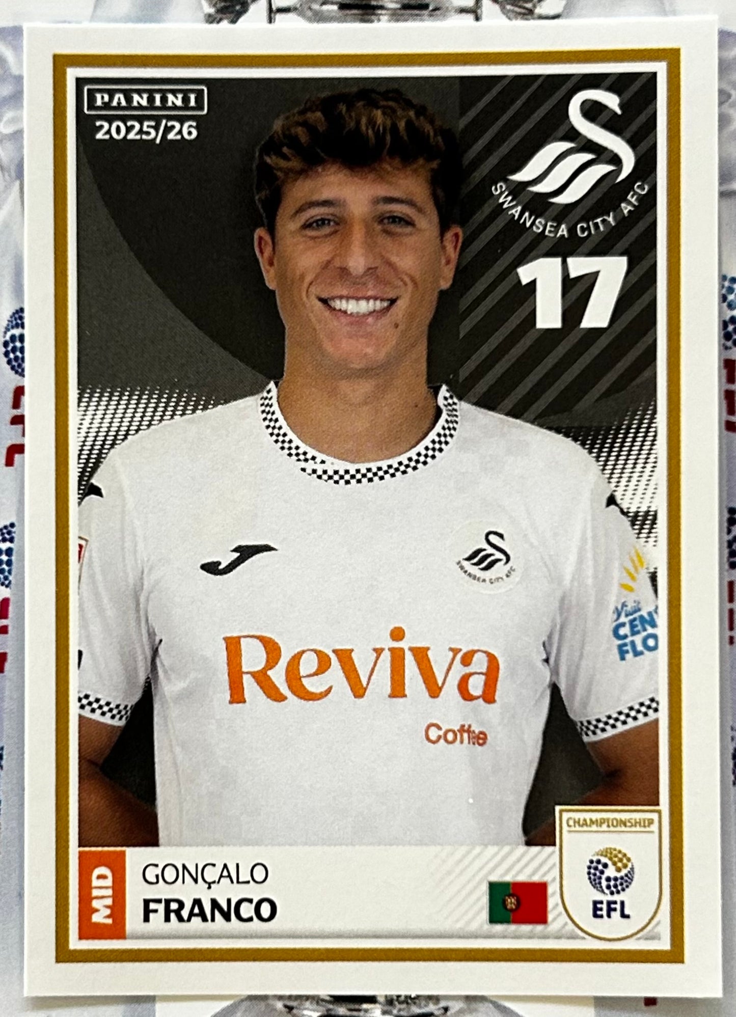 Panini EFL 2025-26 Sticker Collection - Single SWANSEA CITY Stickers (#401 - #418)