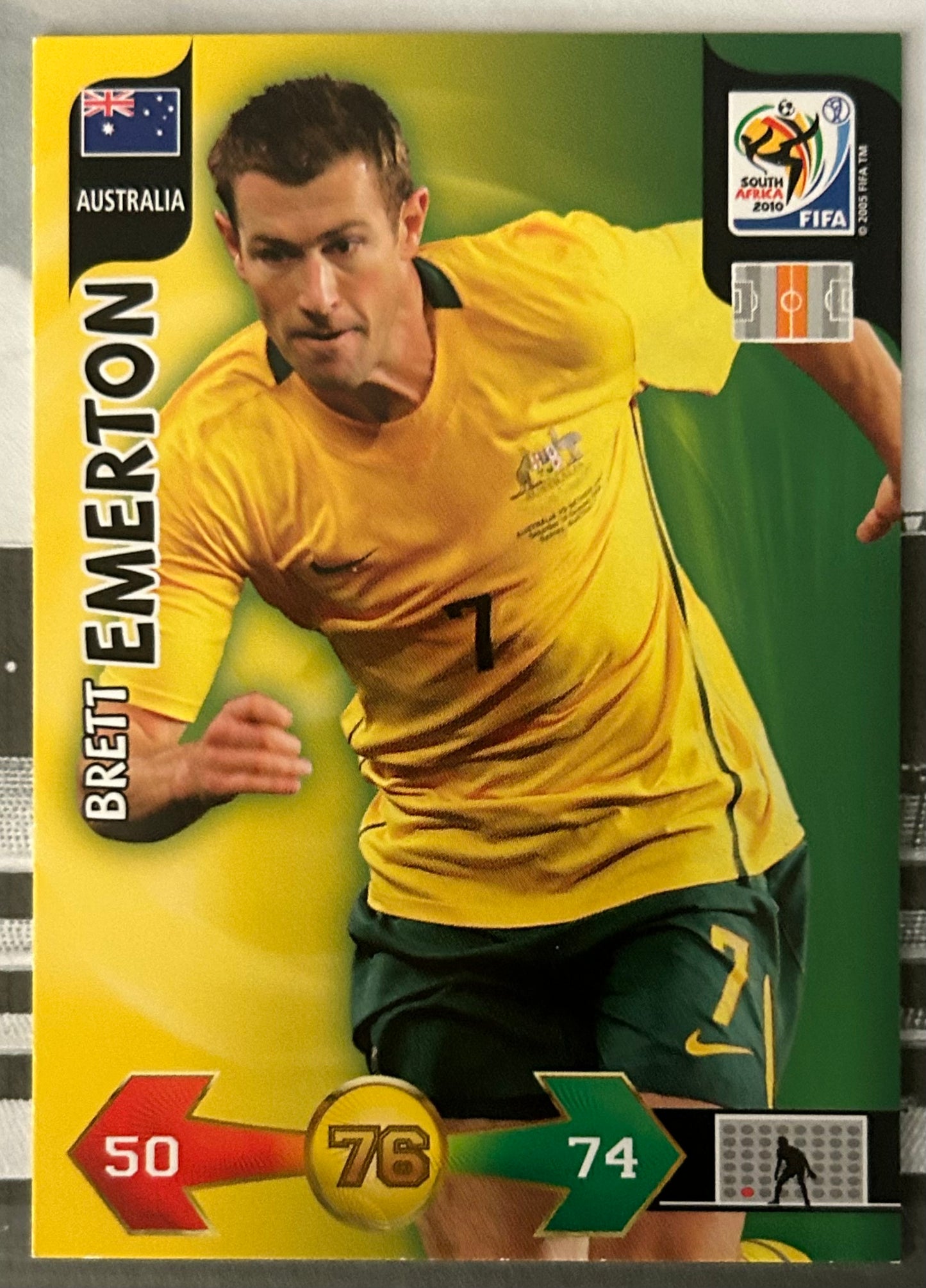 Panini Adrenalyn XL FIFA World Cup South Africa 2010 - BRETT EMERTON (AUSTRALIA) Socceroos #23
