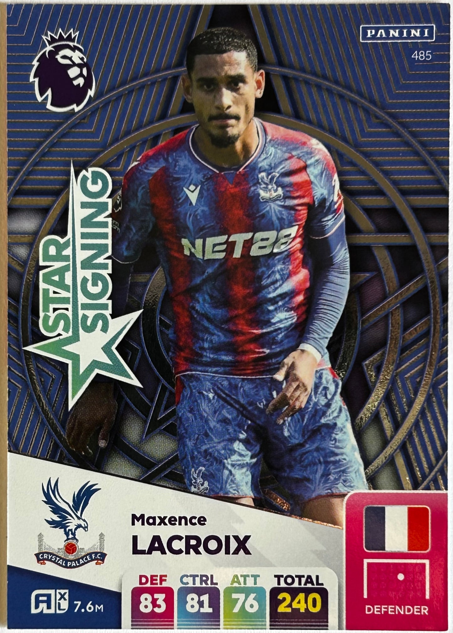 Panini Adrenalyn XL Premier League 2025 - MAXENCE LACROIX (CRYSTAL PALACE) Star Signing 485