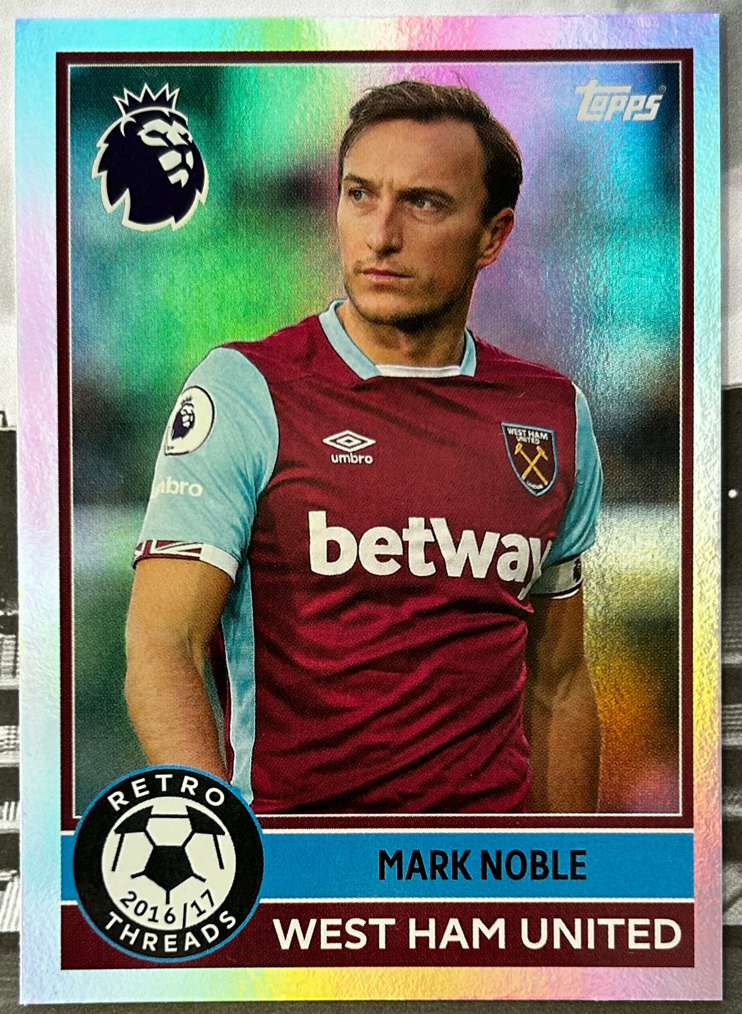 Topps Premier League 2026 Debut Edition - Single RETRO THREADS Insert Cards #381 - #400