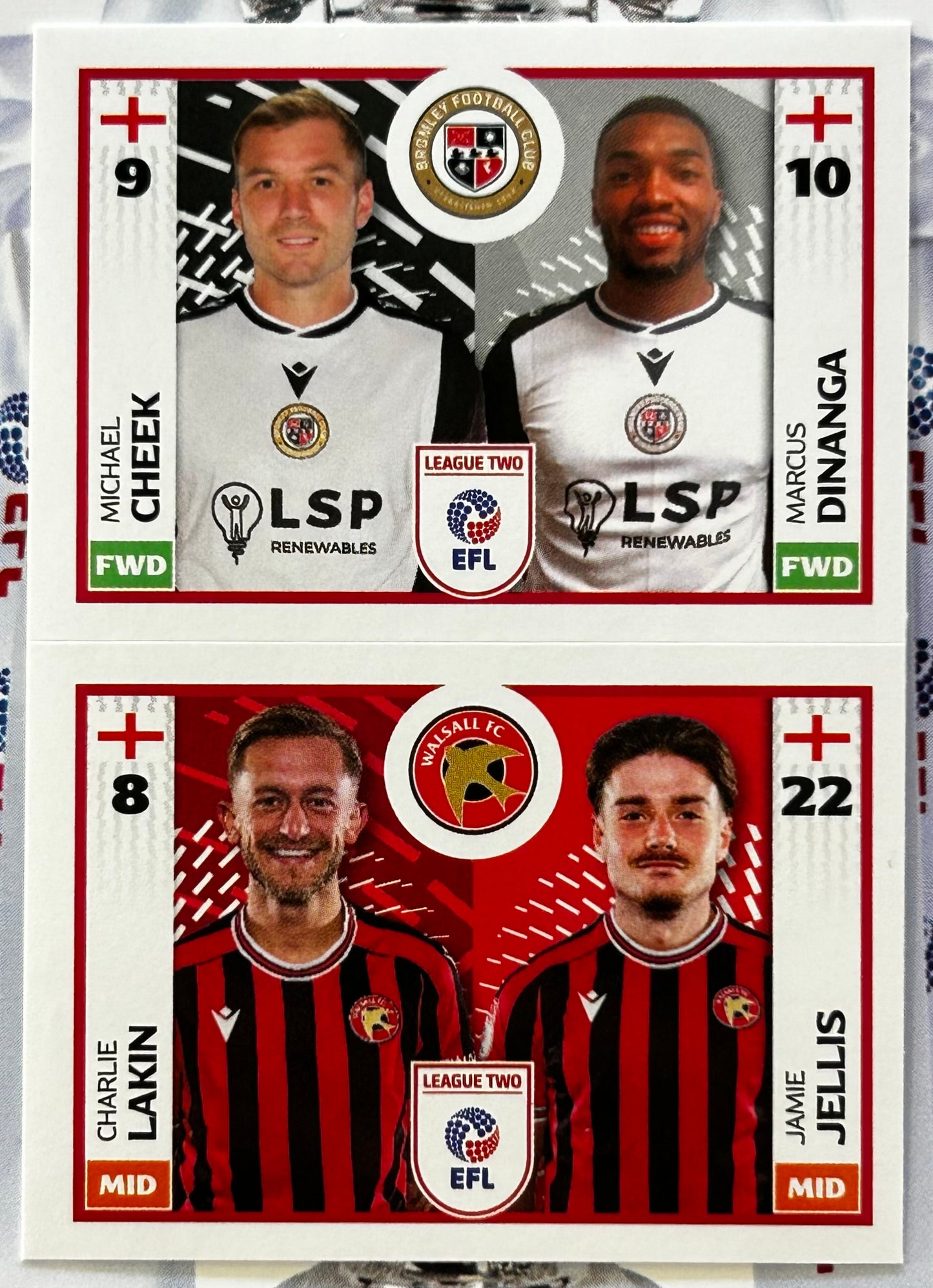 Panini EFL 2025-26 Sticker Collection - Single LEAGUE TWO Stickers (#693 - #788)
