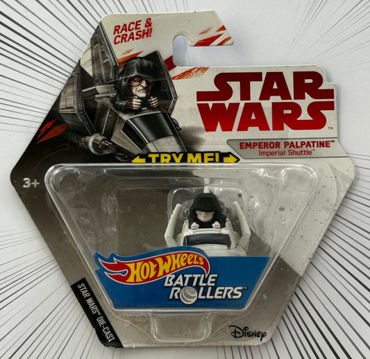 Mattel Hot Wheels Diecast 1:64 -  Emperor Palpatine Imperial Shuttle Star Wars Battle Rollers