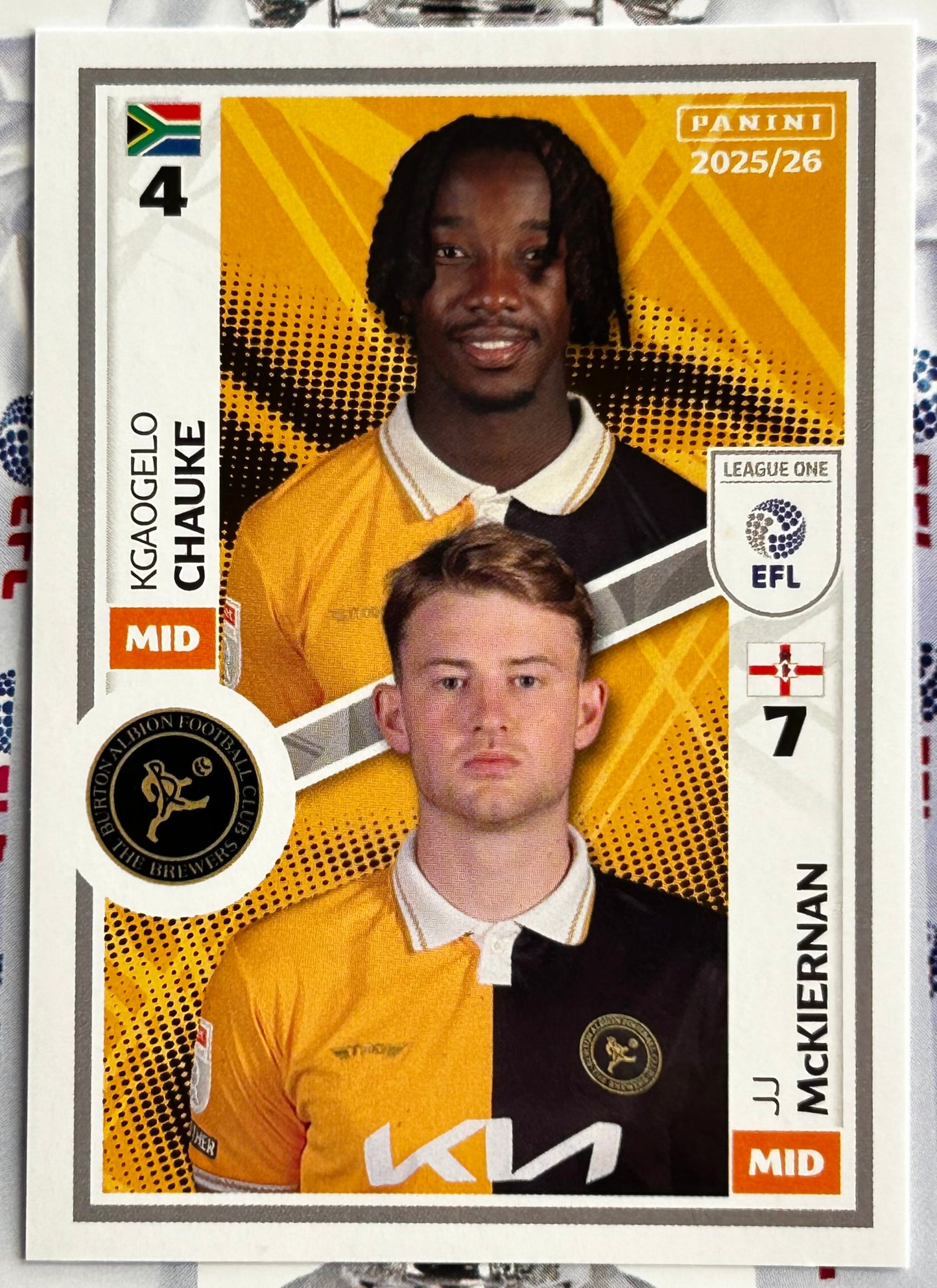 Panini EFL 2025-26 Sticker Collection - Single LEAGUE ONE Stickers (#485 - #532)