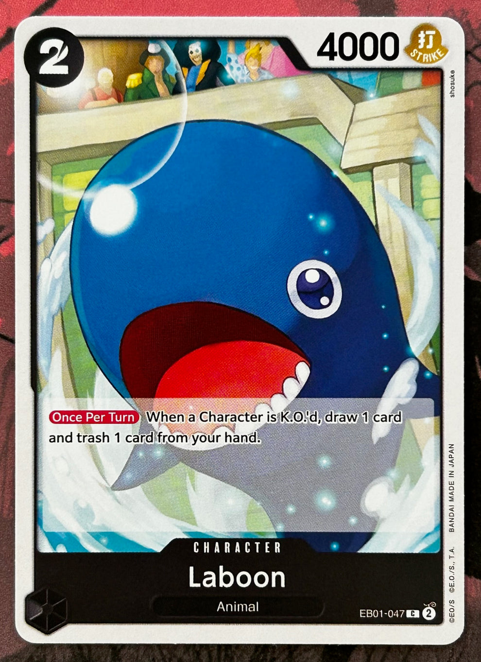 EB01-047 LABOON One Piece Character Card (Black) English – JaqJnr