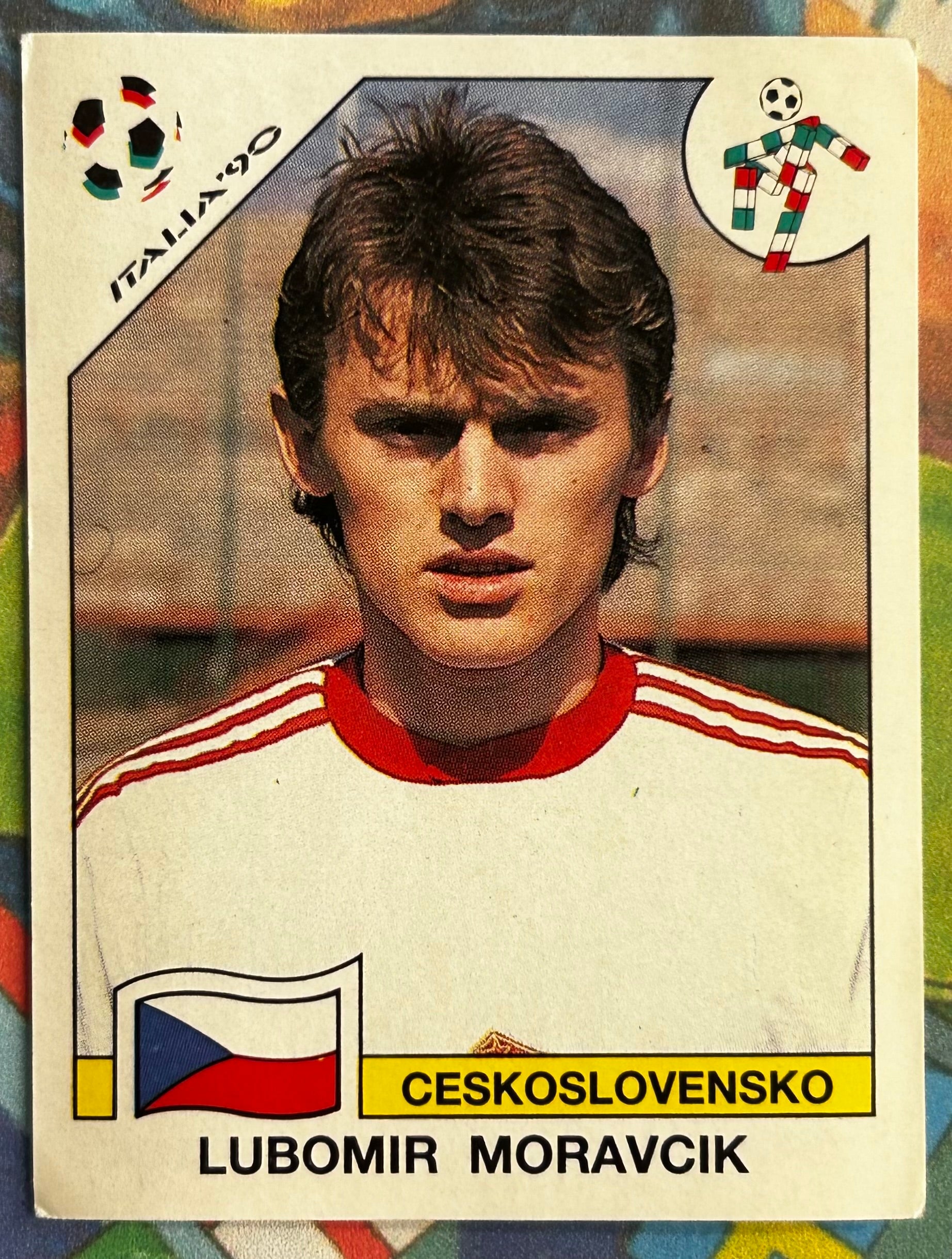 Panini FIFA World Cup Italia 90 Sticker - LUBOMIR MORAVCIK (CZECHOSLOV ...