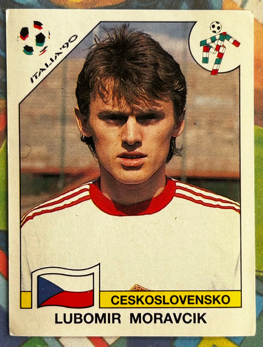 Panini FIFA World Cup Italia 90 Sticker - LUBOMIR MORAVCIK (CZECHOSLOVAKIA) #89