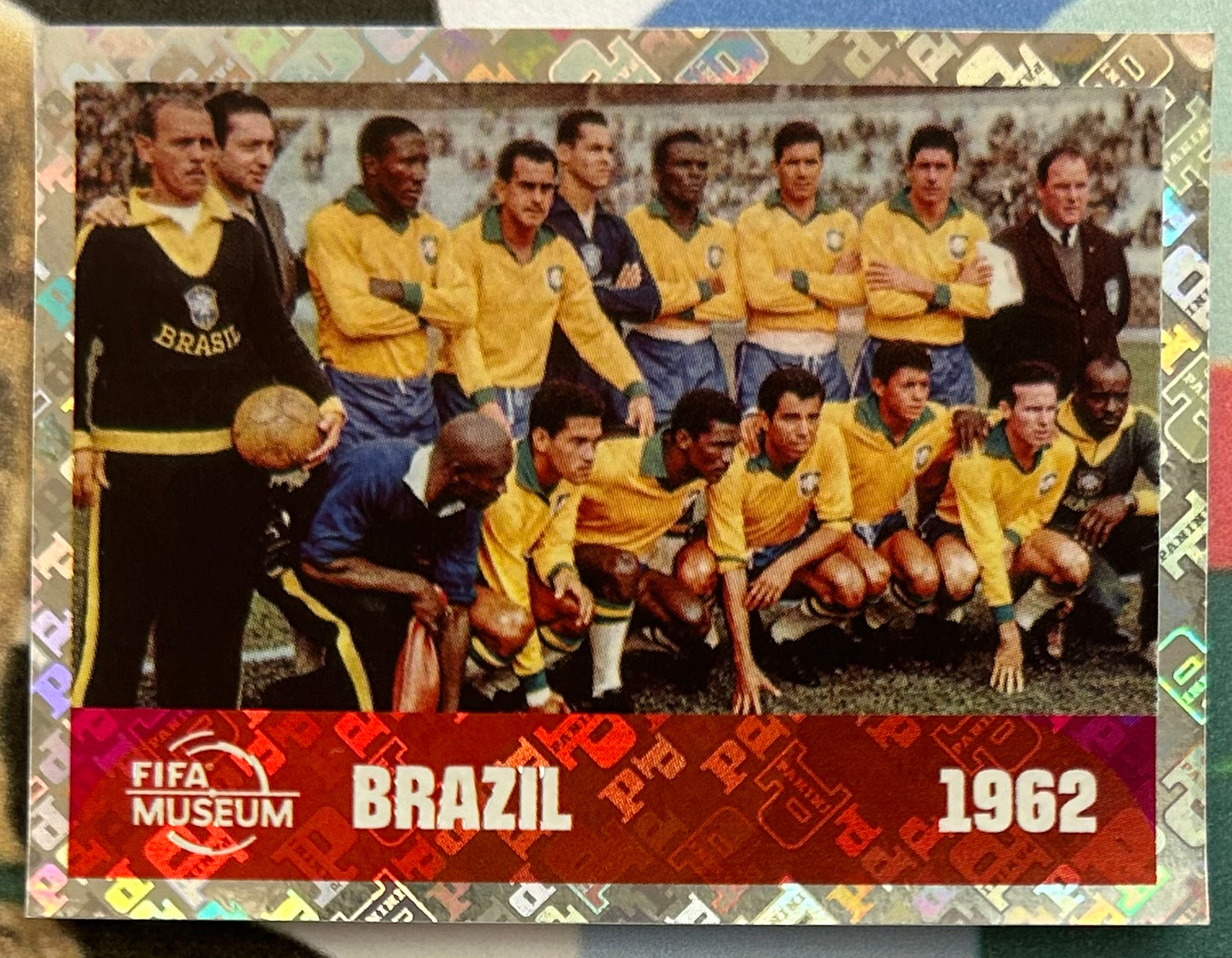 Panini FIFA World Cup 2026 Official Sticker Collection - TEAM PHOTO (BRAZIL 1962) World Cup History Sticker FWC12