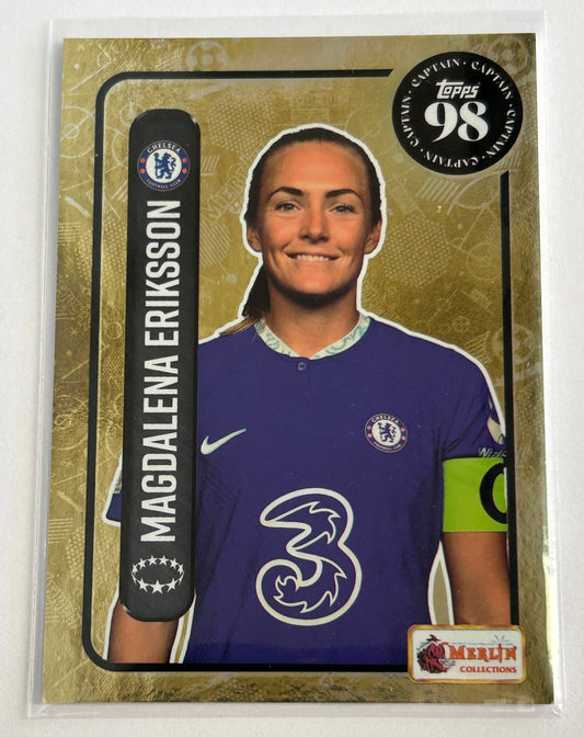 2022-23 Topps Merlin Heritage 98 UEFA - MAGDALENA ERIKSSON (CHELSEA) Foil Captain #144