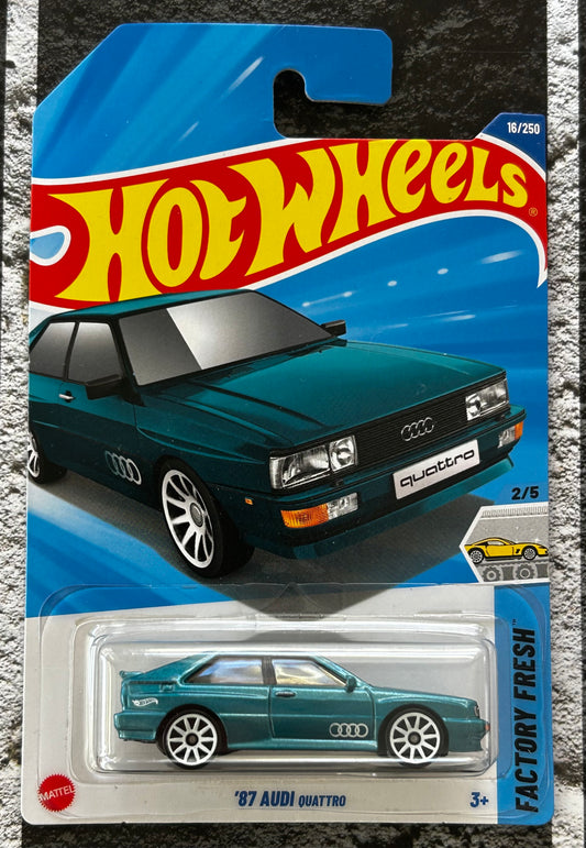 Mattel Hot Wheels Diecast Basic 1:64 - '87 Audi Quattro Factory Fresh