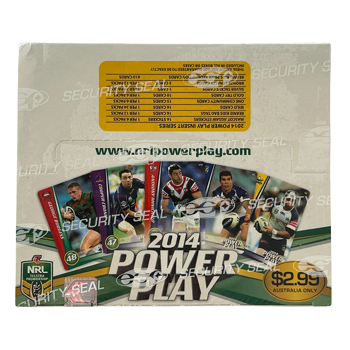 ESP NRL 2014 Power Play Game Cards - Box of 24 Packets