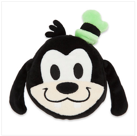 Disney Store Emoji Plush GOOFY Two Sided Reversible 6" Plush