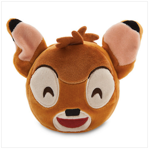 Disney Store Emoji Plush BAMBI Two Sided Reversable 6" Plush