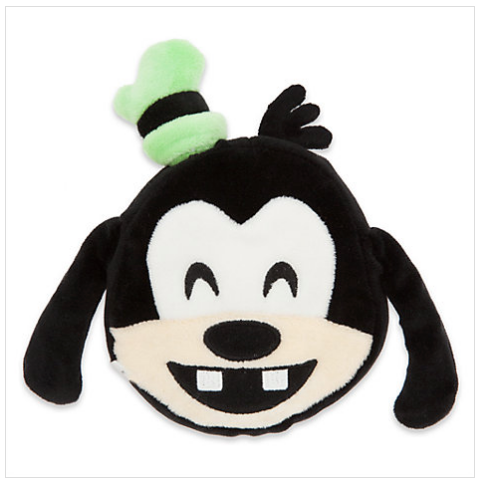 Disney Store Emoji Plush GOOFY Two Sided Reversible 6" Plush