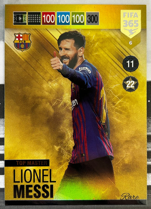2018-19 Panini Adrenalyn XL FIFA 365 - LIONEL MESSI (FC BARCELONA) Top Master #6