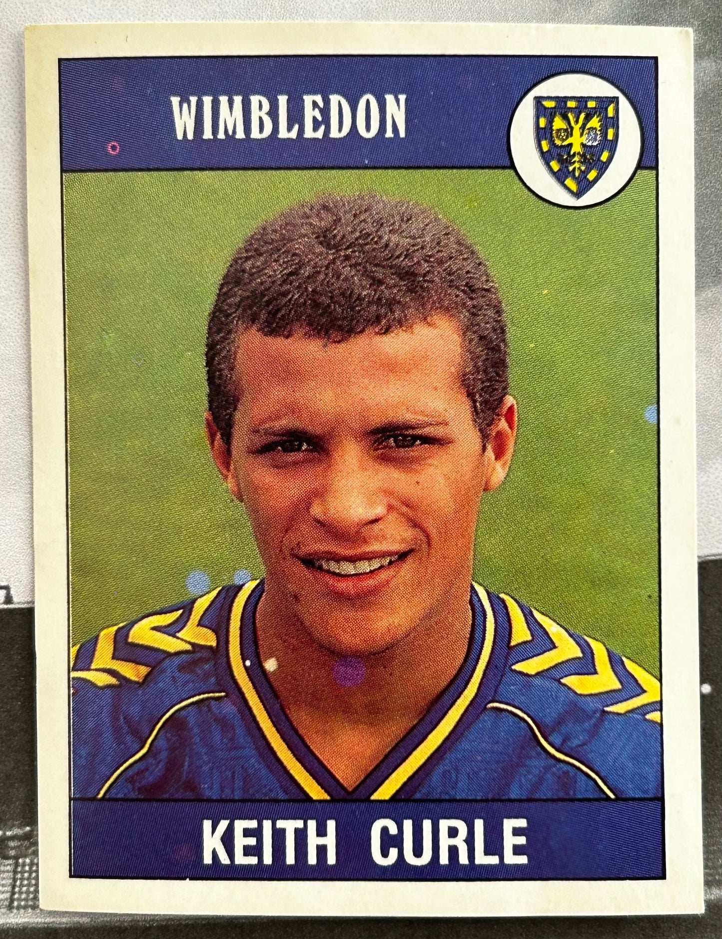 Panini Football 90 Sticker - KEITH CURLE (WIMBLEDON) #297