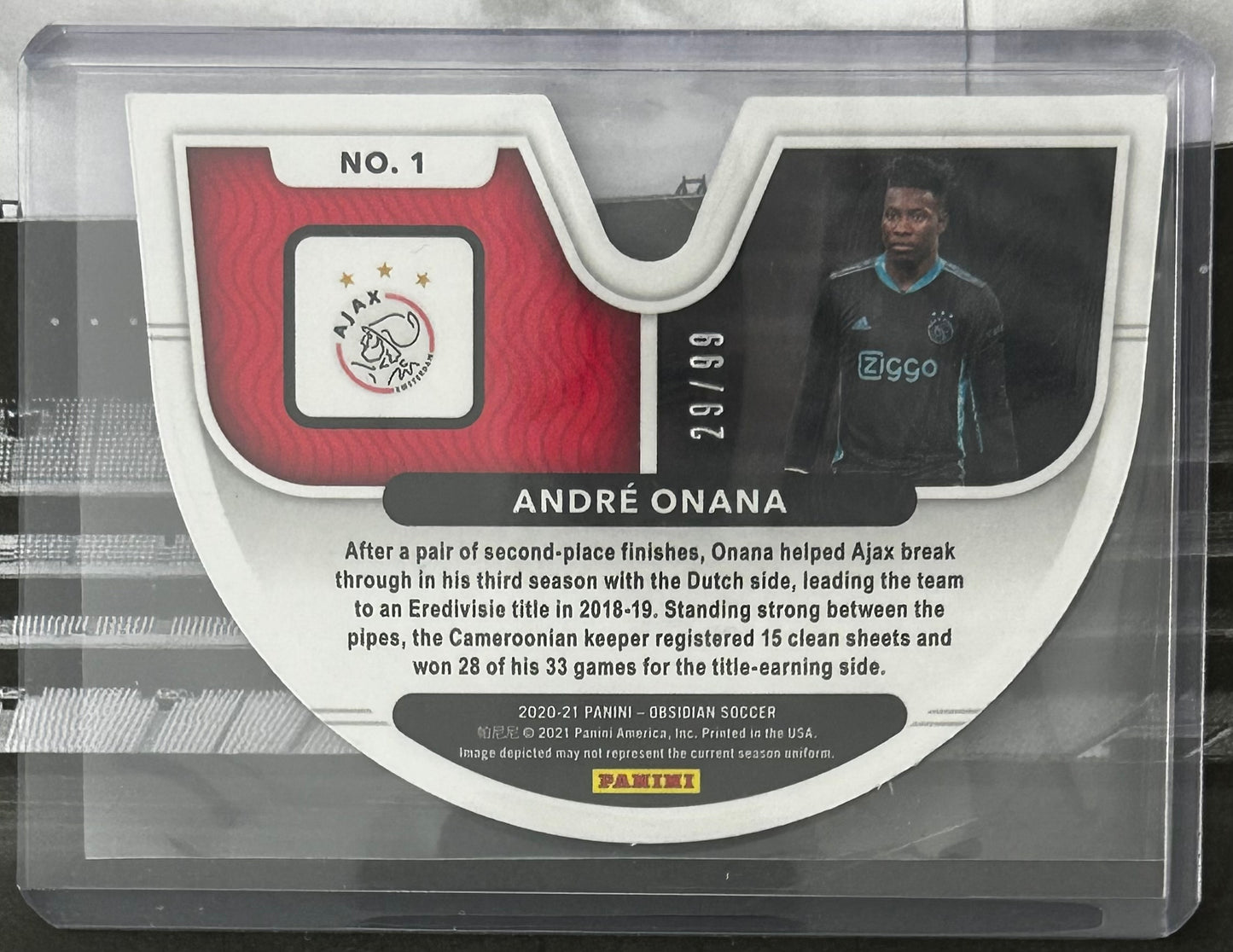 2020-21 Panini Obsidian Soccer - ANDRE ONANA (AFC AJAX) Vitreous #1 /99