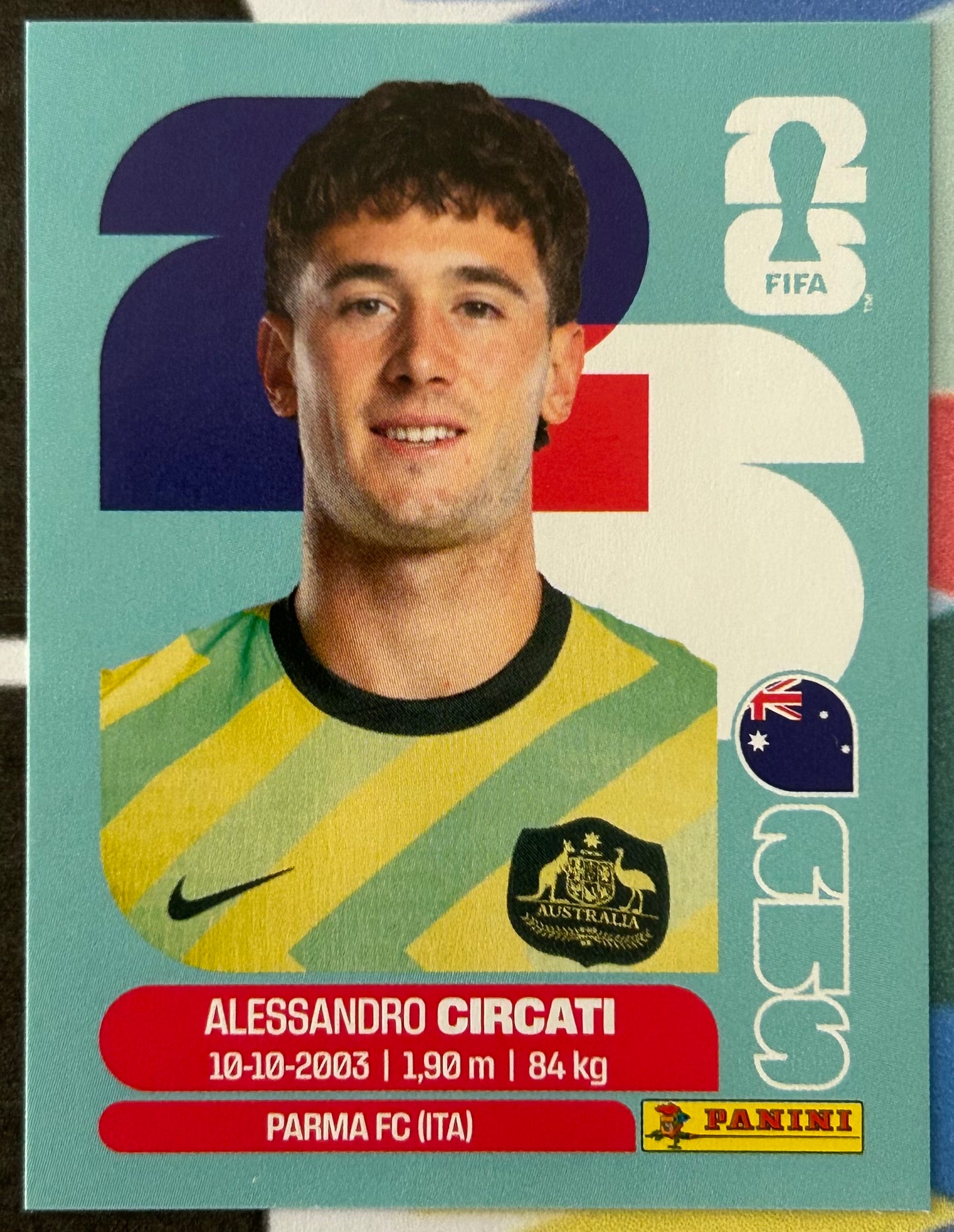 Panini FIFA World Cup 2026 Official Sticker Collection - ALESSANDRO CIRCATI (AUSTRALIA) AUS5