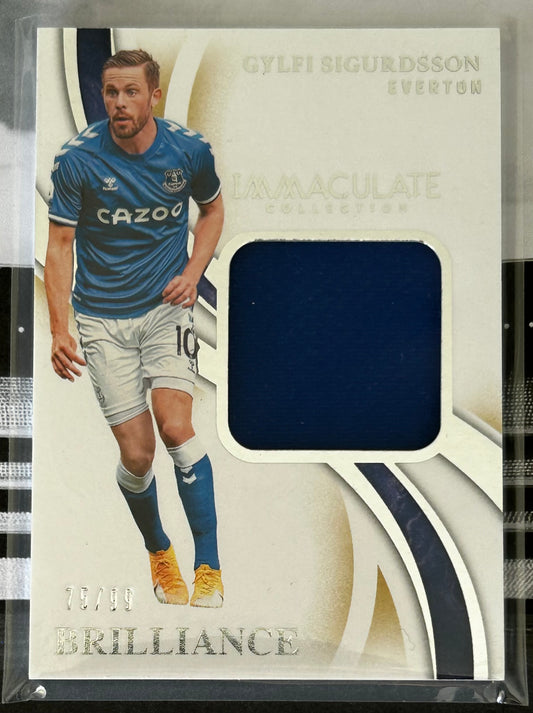 2020 Panini Immaculate Collection Soccer - GYLFI SIGURDSSON (EVERTON) Brilliance Patch B-GS /99