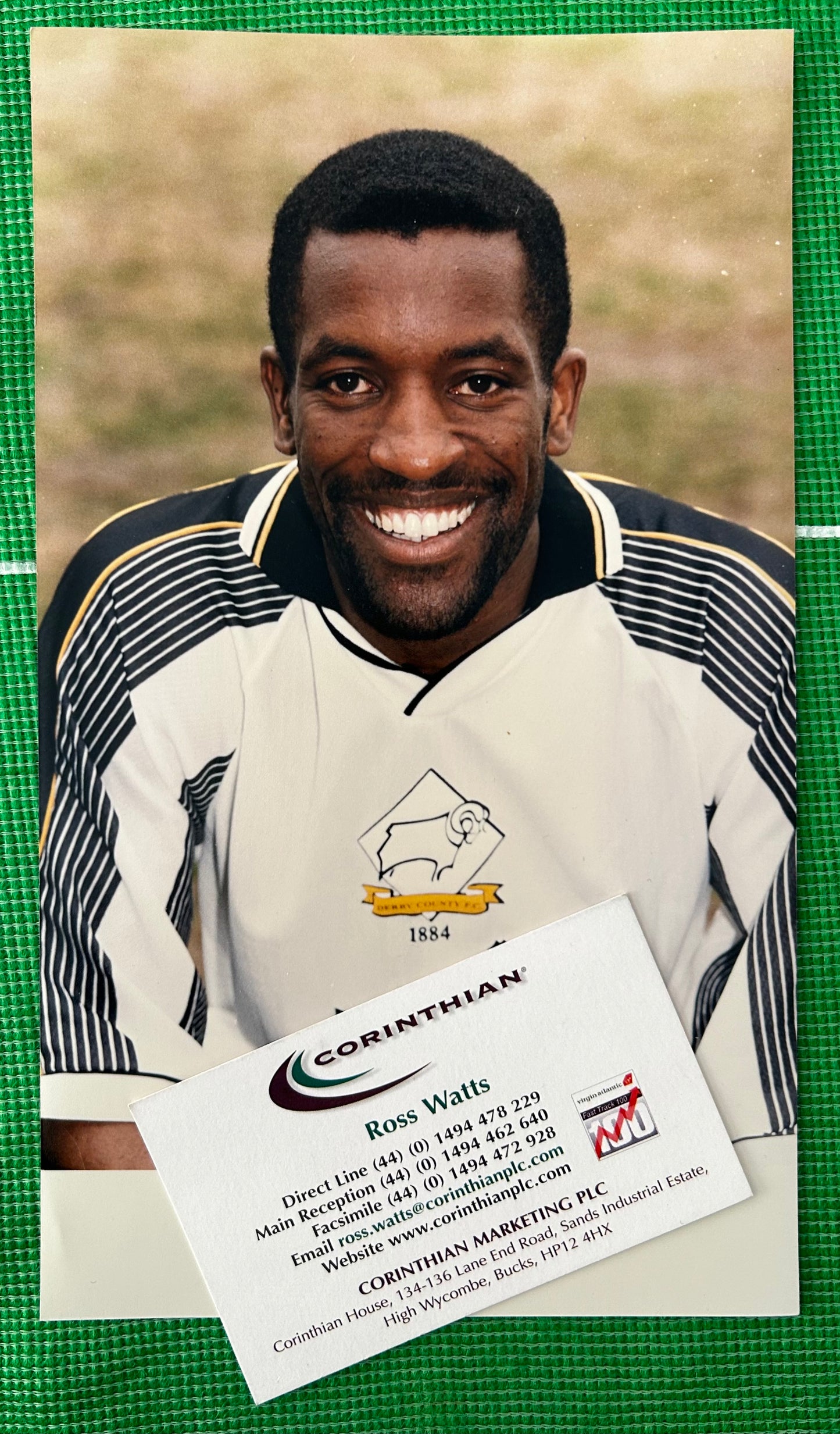 Corinthian FAPL 1996-97 CHRIS POWELL (DERBY COUNTY) Product Development Sculpt Photo