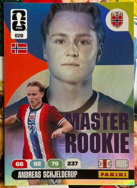 Panini FIFA World Cup 2026 Adrenalyn XL - ANDREAS SCHJELDERUP (NORWAY) Master Rookie #620