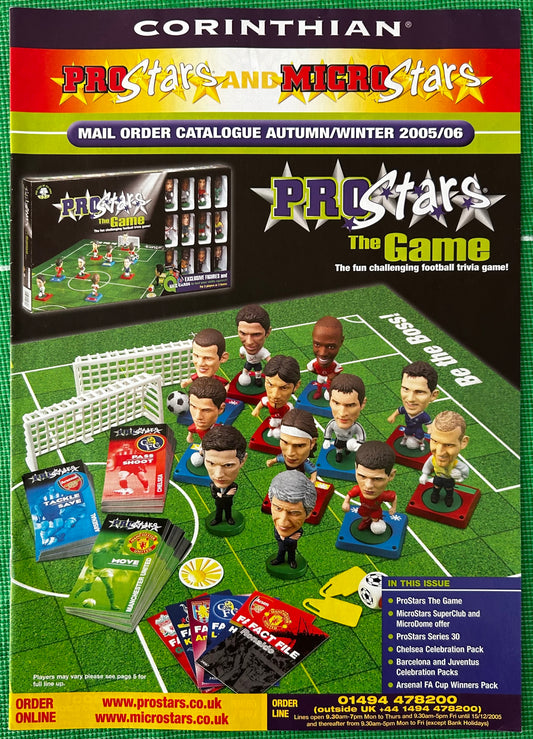 Corinthian ProStars & MicroStars Collector Mail Order Catalogue - Autumn / Winter 2005-06
