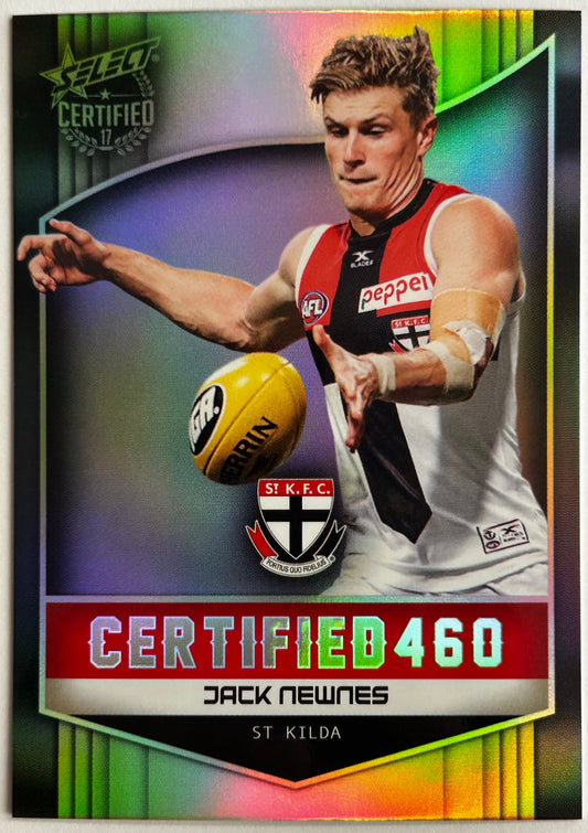 Select AFL 2017 Certified - JACK NEWNES (ST KILDA) Certified 460 C179