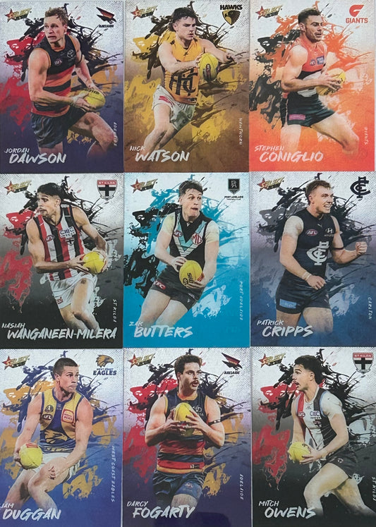 Select AFL Footy Stars 2026 - ADRENALINE Acetate Cards (A1 - A90)