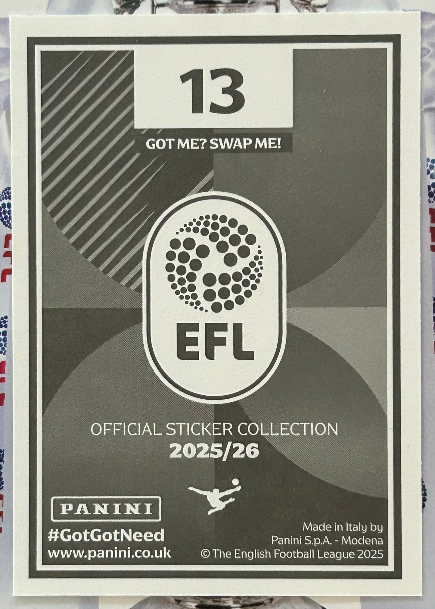 Panini EFL 2025-26 Sticker Collection - LEAGUE TWO WINNERS (DONCASTER ROVERS) 1/2 #13