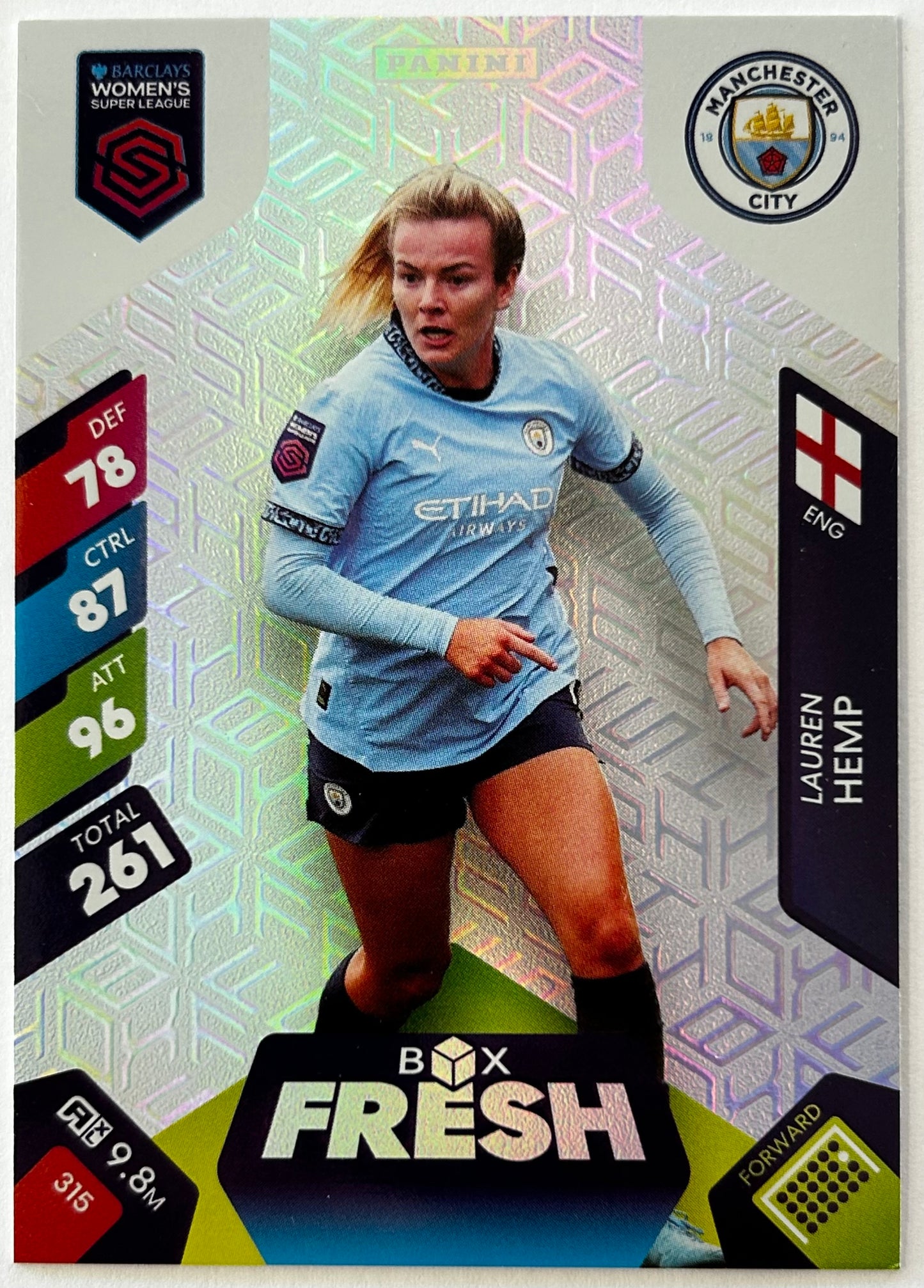 Panini Adrenalyn XL Barclays Women's Super League 2025 - Single BOX FRESH Cards (1:4 packets) #307 - #318