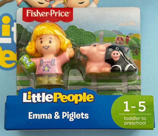 Fisher-Price Little People 2 Pack - EMMA & PIGLETS (2017) FDG42
