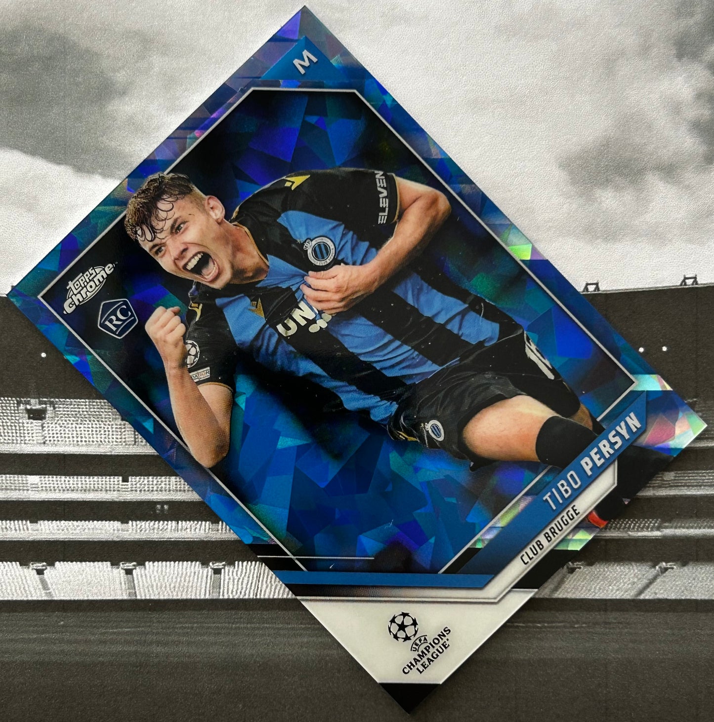 Topps UEFA Chrome Sapphire 2021-22 - TIBO PERSYN (CLUB BRUGGE) Rookie RC #40