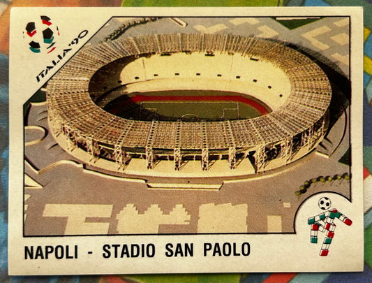 Panini FIFA World Cup Italia 90 Sticker - NAPOLI STADIO SAN PAOLO #13