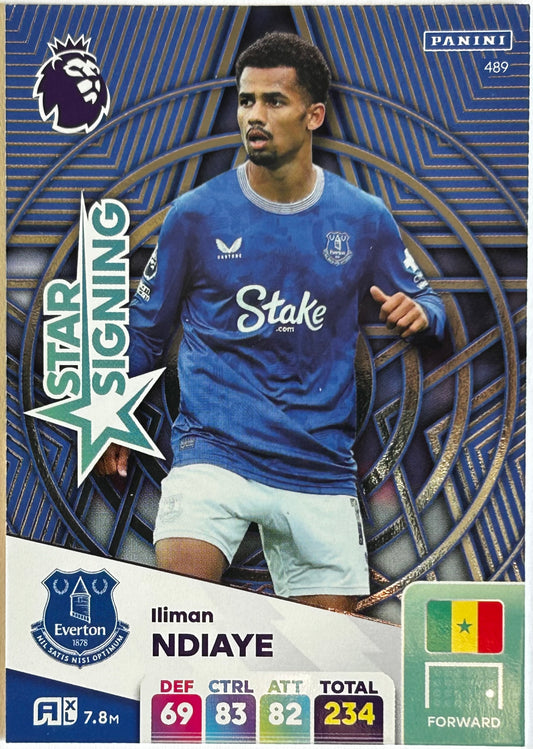 Panini Adrenalyn XL Premier League 2025 - ILLIMAN NDIAYE (EVERTON) Star Signing 489