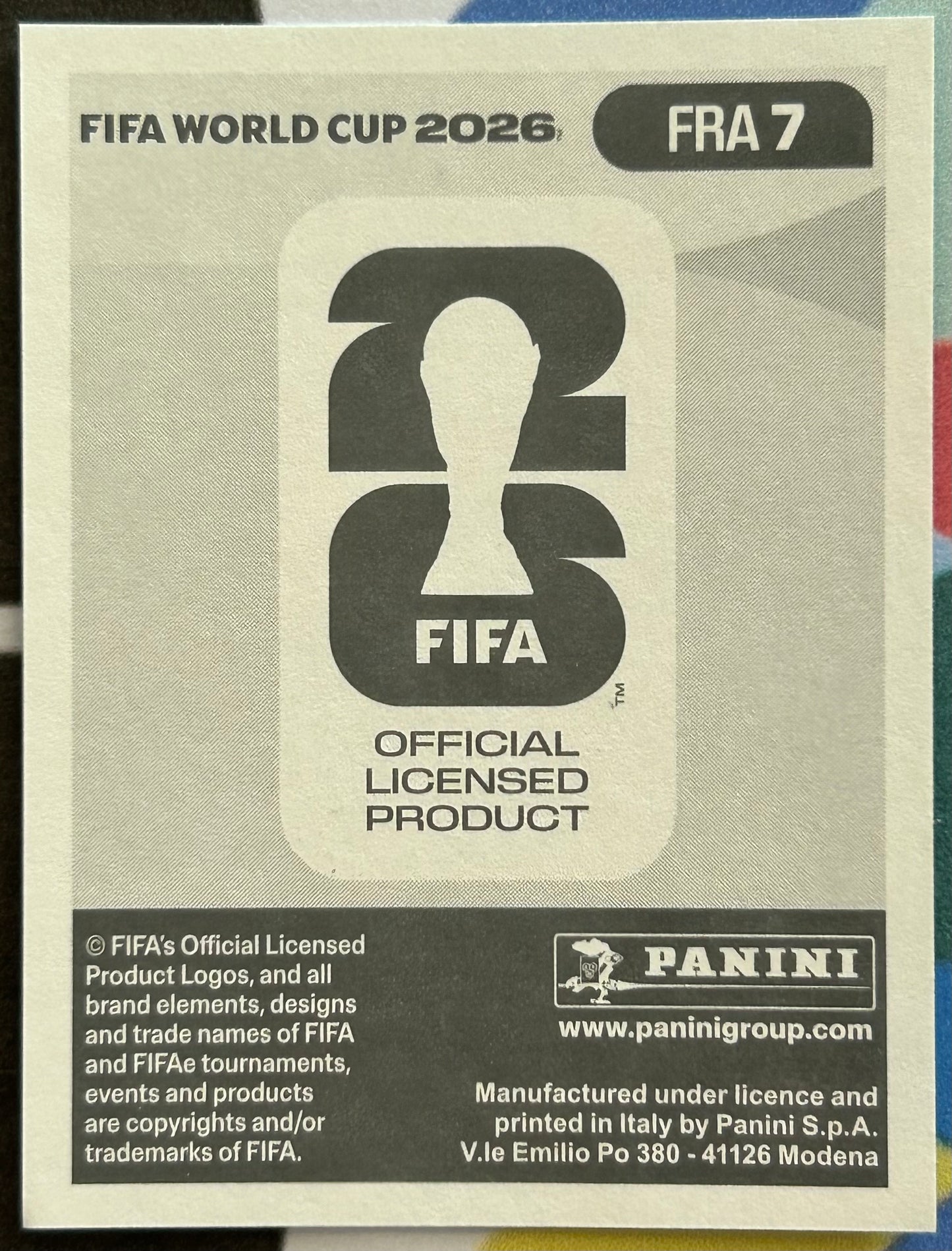 Panini FIFA World Cup 2026 Official Sticker Collection - DAYOT UPAMECANO (FRANCE) FRA7