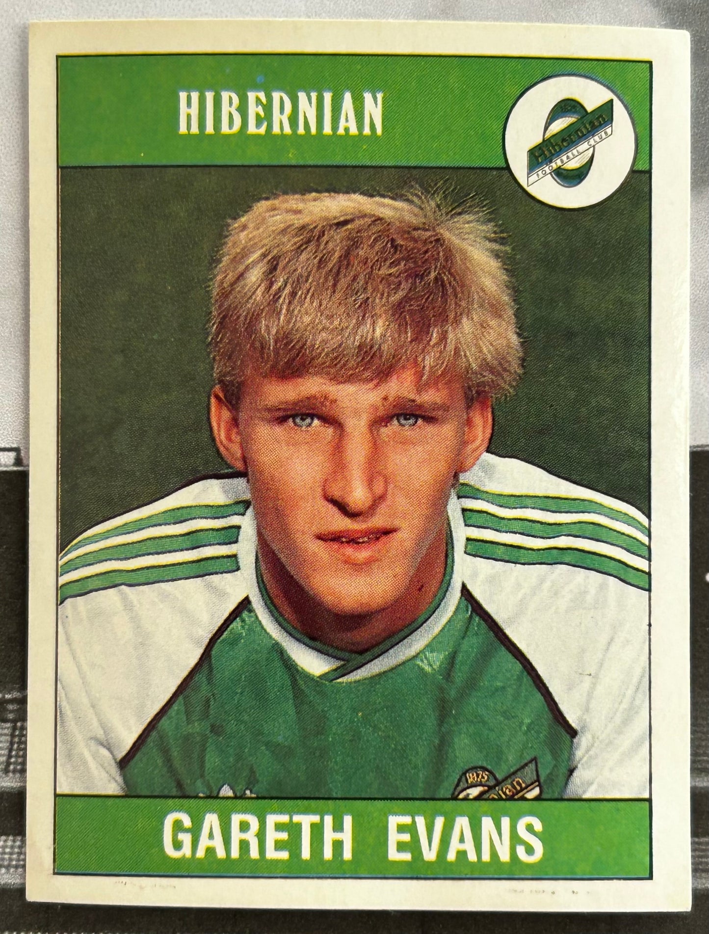 Panini Football 90 Sticker - GARETH EVANS (HIBERNIAN) #425