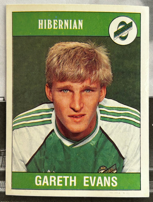Panini Football 90 Sticker - GARETH EVANS (HIBERNIAN) #425