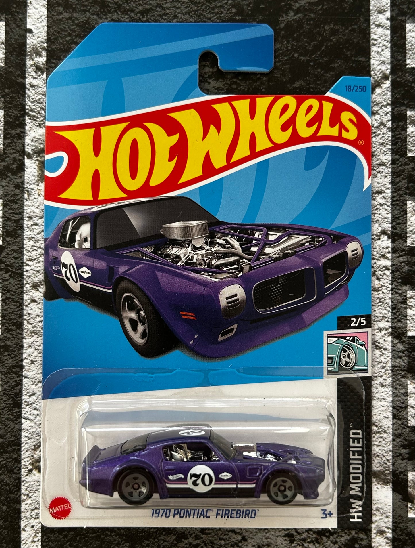 Mattel Hot Wheels Diecast Basic 1:64 - 1970 Pontiac Firebird HW Modified