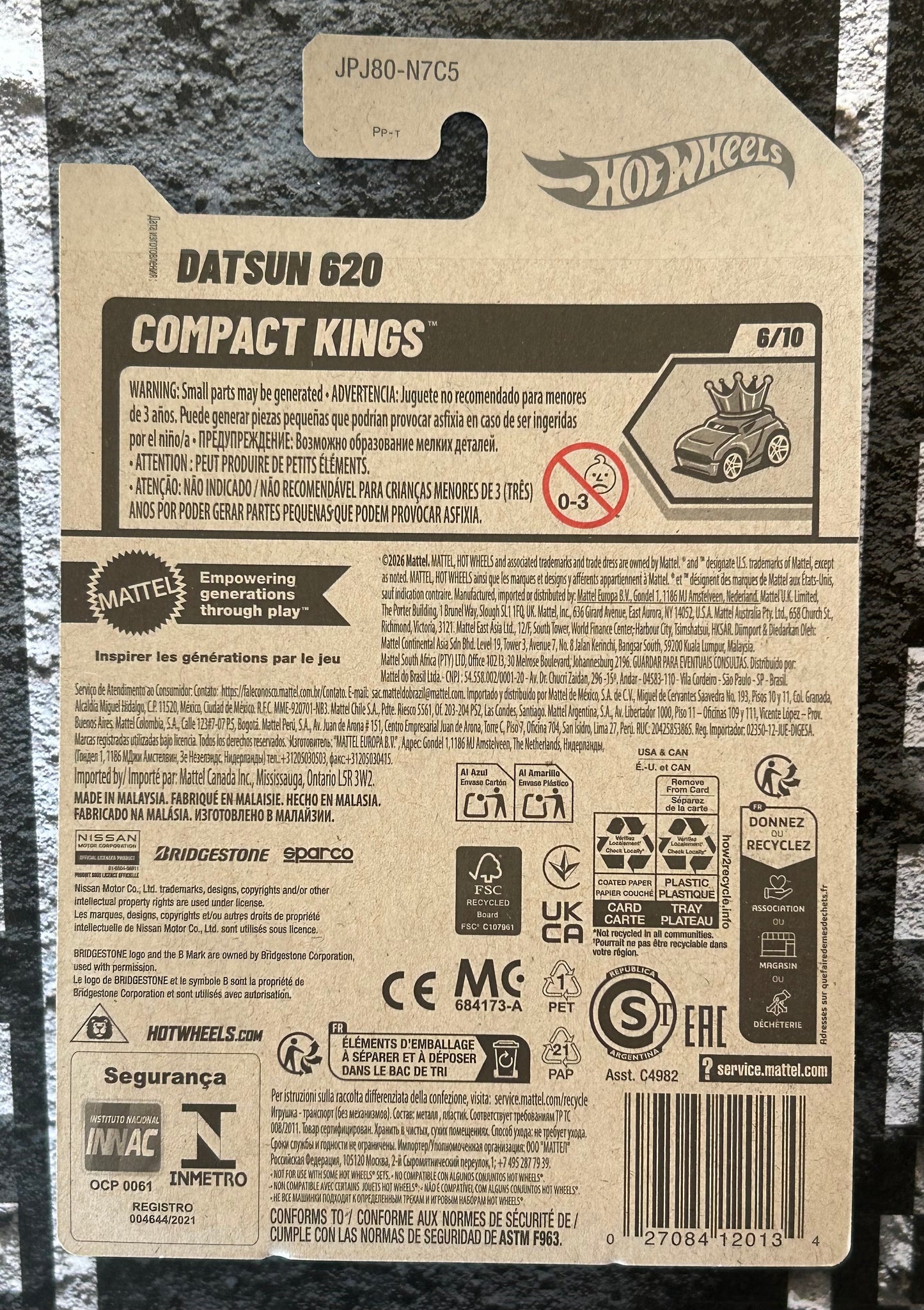 Mattel Hot Wheels Diecast Basic 1:64 - Datsun 620 Compact Kings (2026)