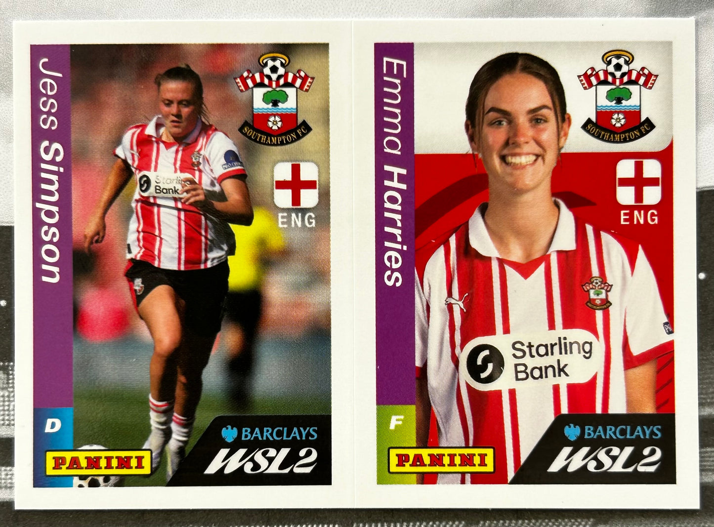 Panini Barclays Women's Super League 2026 Sticker Collection - SINGLE WSL2 STICKERS (#446 - #511)