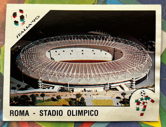 Panini FIFA World Cup Italia 90 Sticker - ROMA STADIO OLIMPICO #9
