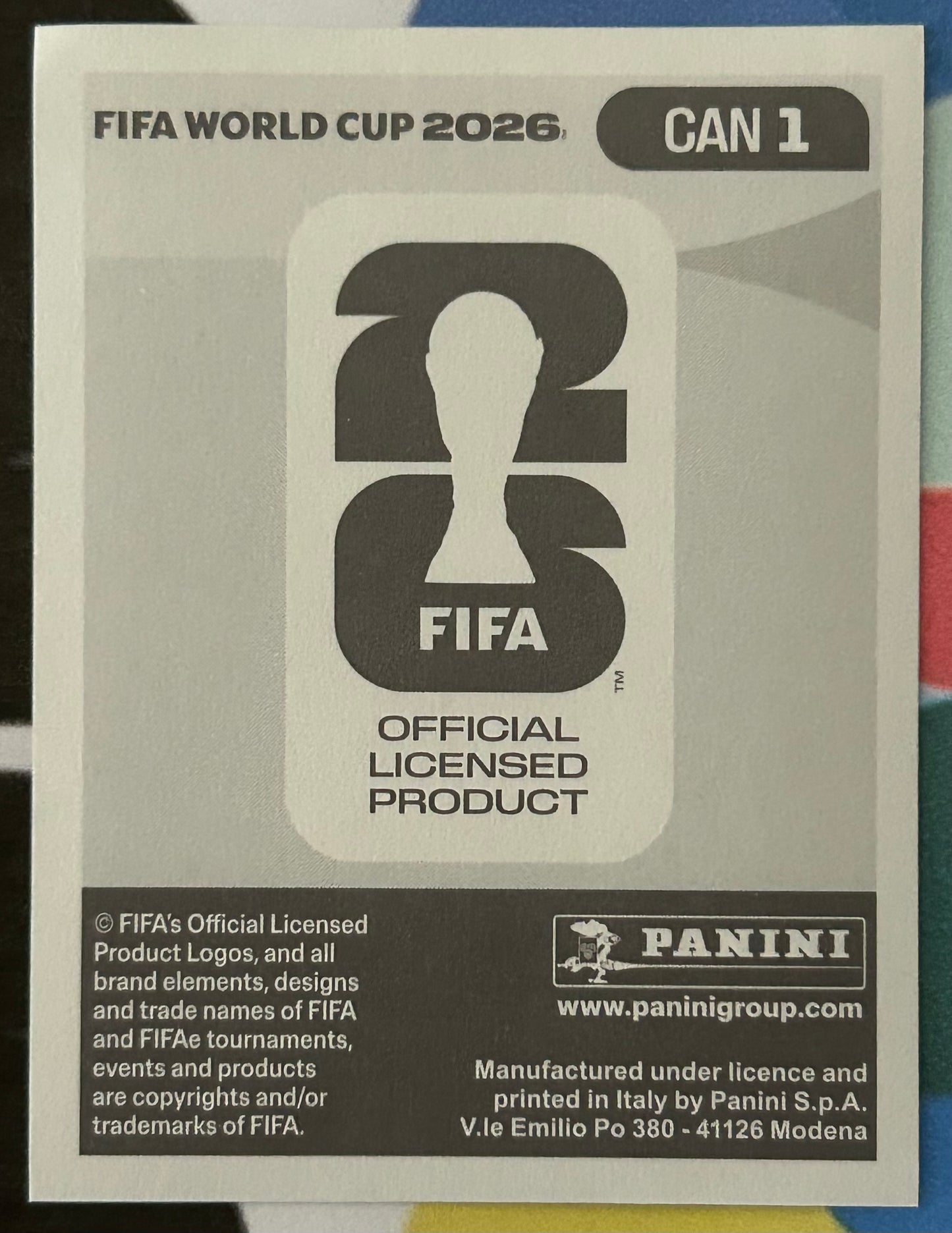 Panini FIFA World Cup 2026 Official Sticker Collection - EMBLEM (CANADA) Foil Sticker CAN1