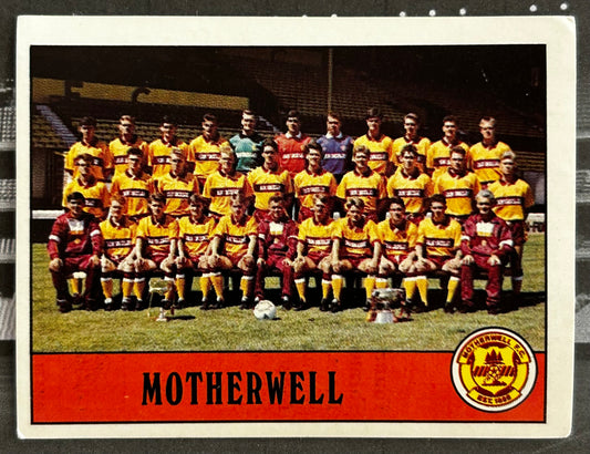 Panini Football 90 Sticker - TEAM PHOTO (MOTHERWELL) #436