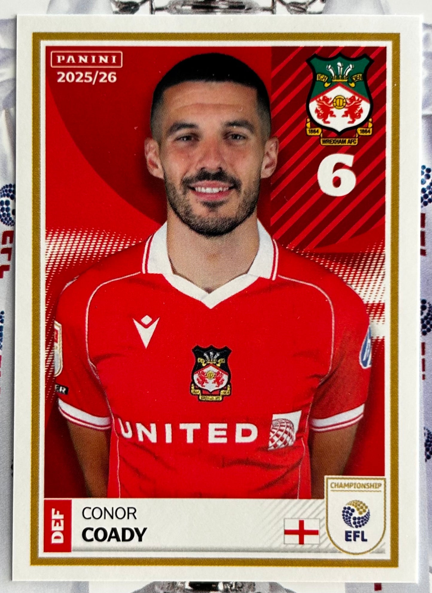 Panini EFL 2025-26 Sticker Collection - Single WREXHAM Stickers (#455 - #472)