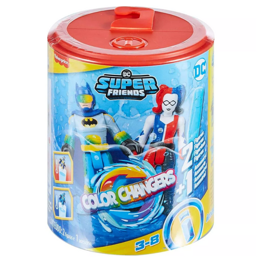 Fisher Price DC Super Friends imaginext - BATMAN & HARLEY QUINN Color Changers