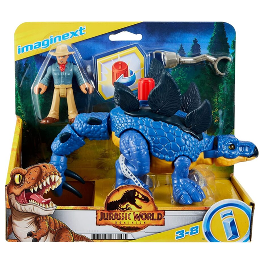 Fisher Price Jurassic World Dominion Imaginext - STEGOSAURUS & DR GRANT (GVV64)