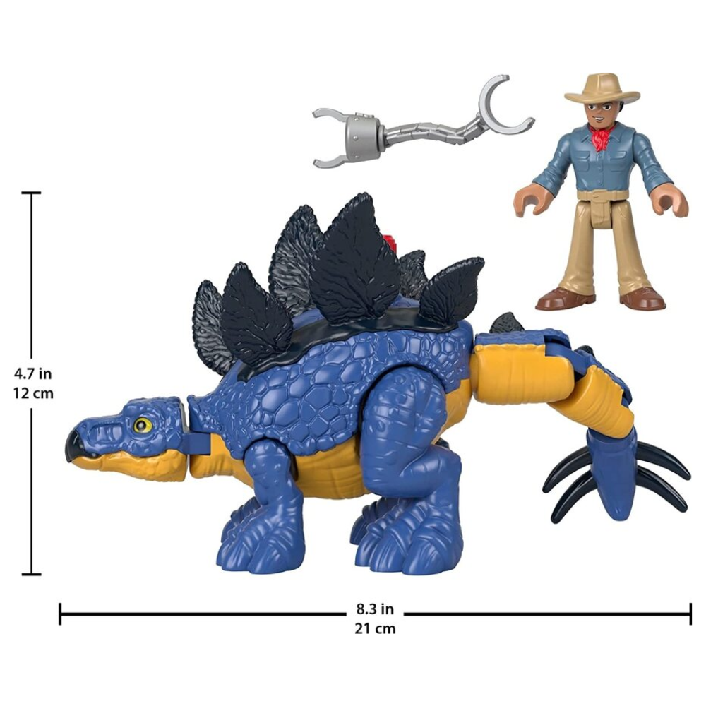 Fisher Price Jurassic World Dominion Imaginext - STEGOSAURUS & DR GRANT (GVV64)