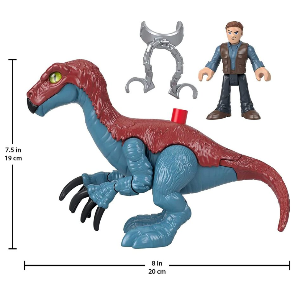 Fisher Price Jurassic World Dominion Imaginext - THERIZINOSAURUS & OWEN (GVV63)