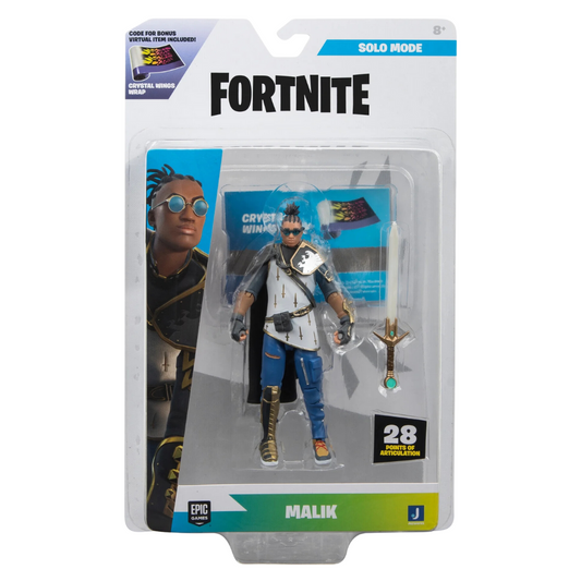 Jazwares Fortnite Solo Mode 4" Action Figure - Malik #279 (Series 25)