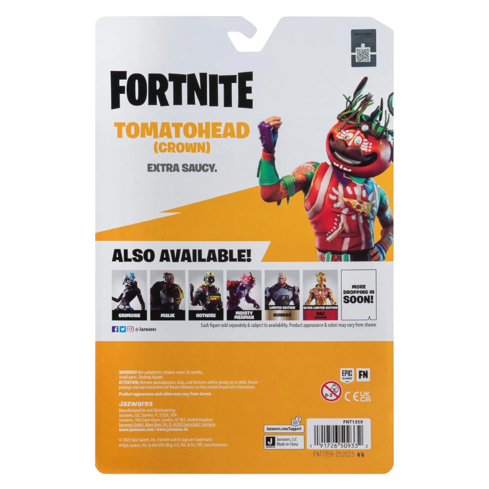 Jazwares Fortnite Solo Mode 4" Action Figure - Tomatohead #282 (Series 25)