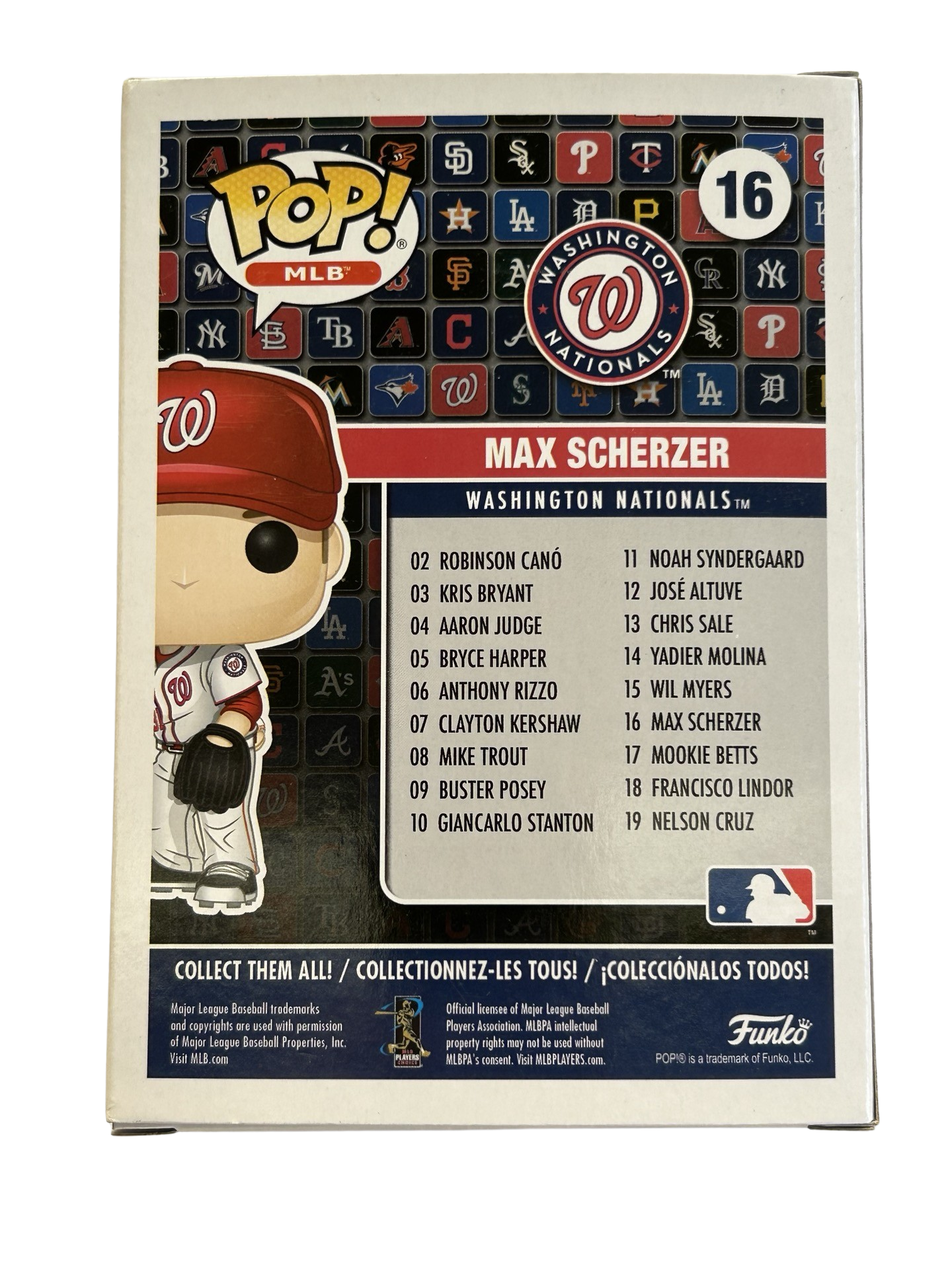 Funko Pop! Vinyl MLB - MAX SCHERZER (WASHINGTON NATIONALS) #16